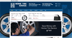 Desktop Screenshot of henisetire.com